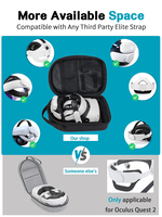 Étui de transport VR pour Oculus Quest 2, convient à la plupart des sangles Elite Hard Quest, accessoires, étui pour casque de jeu VR