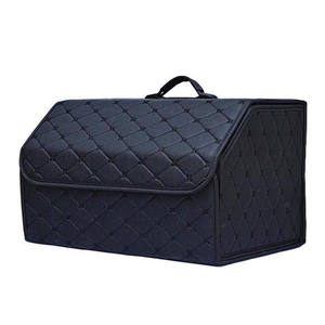 Organizador de maletero de coche plegable negro de gran capacidad multifuncional con logotipo personalizado tamaño personalizado para organizadores de coche - Product Image 1