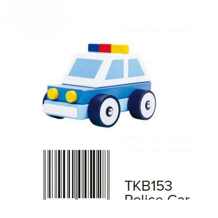 China Professionele Leverancier Politie Mini Hout Kids Auto Speelgoed