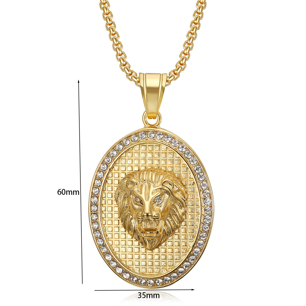 ดวงตาสีเขียวจี้เดี่ยวสีทอง