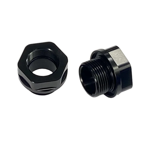 CNC Turning Aluminum Hex Thread Adapter, OEM Custom Step Thread Fitting Parts - Product Image 4