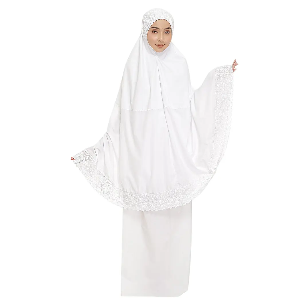 Sipo Prayerset Rayon Stof Tudung Abaya Bid Telekung Islamitische Bloemen Lange Hijab Rok Gebed Kledingstuk Moslim