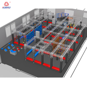 Ngoài trời trong nhà tổ chức sự kiện NINJA CHIẾN BINH khóa học trở ngại nhôm giàn thương mại dành cho người lớn trở ngại NINJA CHIẾN BINH khóa học - Product Image 1