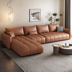 Grosir disesuaikan warna populer <span class=keywords><strong>Sofa</strong></span> mewah Set furnitur Modern Kulit <span class=keywords><strong>Sofa</strong></span> ruang keluarga untuk rumah - Product Image 3