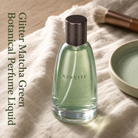 Botol Parfum Kaca Silinder Tipis Transparan 30ml 50ml 100ml Isi Ulang Botol Semprot Kosong Dengan Tutup Sekrup Bambu Alami