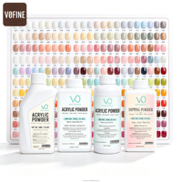 Kit de poudre à tremper pour ongles personnalisable avec liquide de trempage, couche de finition, gel de base et activateur, 250 ml