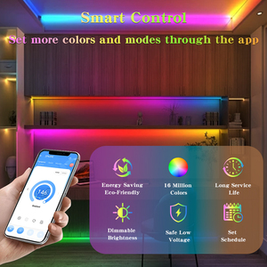 Tira de Luces LED COB WS2811 12V 24V CE, RoHS, Totalmente Direccionable, Control por Aplicación WIFI, Tira de Luces RGB LED de 5m 10m en Rollo para <span class=keywords><strong>TV</strong></span>, Bar, KTV - Product Image 3