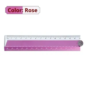 <span class=keywords><strong>Regla</strong></span> de Metal portátil de aleación de <span class=keywords><strong>aluminio</strong></span> plegable de resina de <span class=keywords><strong>30</strong></span>/15 <span class=keywords><strong>CM</strong></span> para estudiantes de escuela primaria - Product Image 6