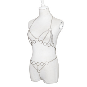Chaînes de lingerie érotique transfrontalières européennes et américaines, vêtements pour femmes, chaînes de corps pour couples, strings, accessoires de flirt - Product Image 3