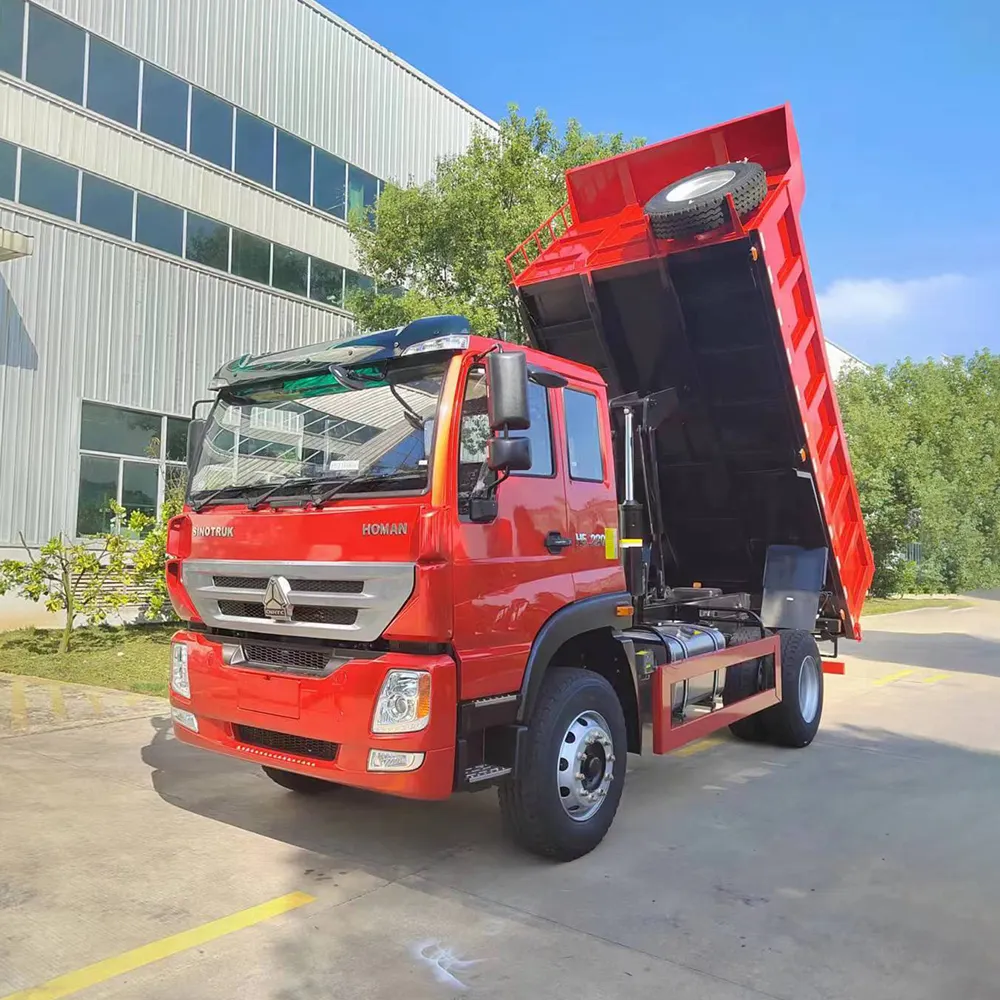 China Fabriek Direct Verkopen 4X2 4X4 5on Cargo Truck Mini Dump Lichte Vrachtwagen Voor Sinotruck