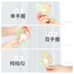 Jouet de dentition Manhattan Ball en silicone de qualité alimentaire pour bébé de 0 à 24 mois, unisexe - Product Image 2