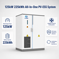 125 KW/225 kWh LiFePO4 Hibrit IP54 Akıllı Hava Soğutmalı Lityum-İyon Pil Depolama Sistemi (Şebeke Bağlantılı/Şebeke Dışı)