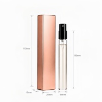 Maßgefertigte Parfüm-Probenbox Luxuriöse Roségold-Verpackung Entdeckungsset Kleine Papierbox für Duftproben Großhandel