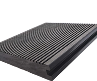 Revêtement de terrasse extérieur moderne en composite WPC, bois-plastique, système de fixation par clips, imperméable, antidérapant, ignifuge, pour parc, patio, jardin
