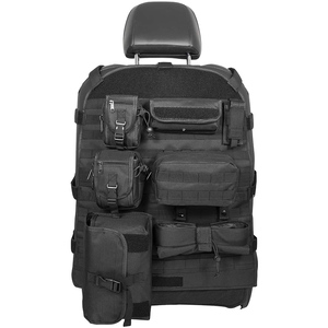 Wholesale Multi-functional 600D PVC Pocket Seat Protector <strong>Molle</strong> Pouch <strong>Attachment</strong> Universal Khaki/Camo/ACU/Green Car Seat Cover - Product Image 1
