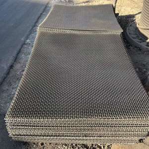 רשת סינון למחצבת סלעים מנגן 65Mn, רשת תיל שחורה עם שירותי ריתוך וכיפוף - Product Image 5