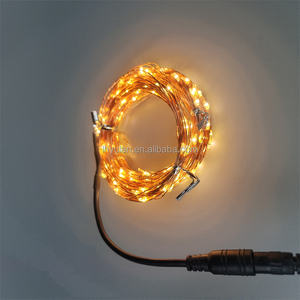 Adaptateur USA Europe DC 10m 20m 30m <span class=keywords><strong>50m</strong></span> <span class=keywords><strong>Guirlande</strong></span> <span class=keywords><strong>lumineuse</strong></span> LED en fil de cuivre pour arbre de Noël, fête de mariage, vacances - Product Image 3