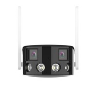 Caméra IP sans fil de sécurité domestique à double objectif ICSEE APP 4MP, caméra bullet à vision large de 180 degrés, Wifi