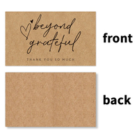 Tarjetas de Agradecimiento de Papel Kraft con Logotipo Personalizado, Impresión de Tarjetas de Felicitación y de Visita, Empaquetado para Pequeñas Empresas