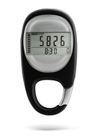 Compteur de pas numérique 3D personnalisé avec logo, mousqueton et grand écran LCD pour la marche, la randonnée et les activités de plein air (vente en gros)