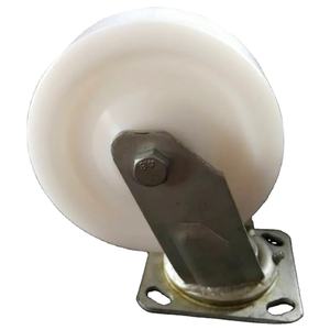 גלגל יציב ועמיד מפוליאתילן (PE) עם ציפוי פוליאוריטן אדום, ניתן להתאמה אישית, גלגלים תעשייתיים, תמיכה ב-OEM - Product Image 3