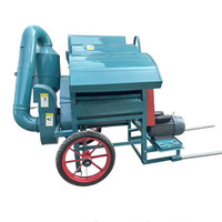 Petite batteuse diesel multifonctionnelle pour riz, blé, sorgho, maïs, avec boîte de vitesses pour usage domestique et agricole.