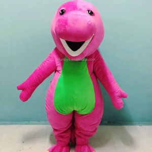 Efun MOQ 1 PC púrpura <span class=keywords><strong>dinosaurio</strong></span> Animal <span class=keywords><strong>Barney</strong></span> mascota disfraz USO COMERCIAL publicidad - Product Image 1