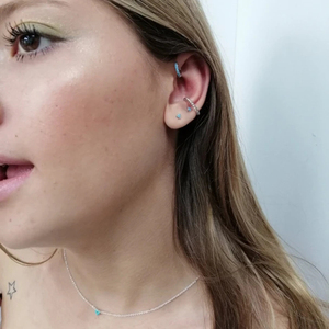 Pendientes de Plata de Ley S925 con Baño de Oro de 18K y Circonitas, Modernos, para Mujer, Regalo para Bodas y Fiestas - Product Image 4