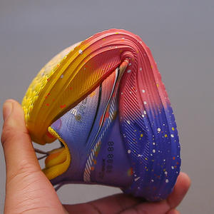 Automne 2025 garçons sport <span class=keywords><strong>basket</strong></span>-ball chaussures de course maille supérieure PVC semelle extérieure semelle souple polyvalent jeunesse décontracté à lacets à la mode - Product Image 4