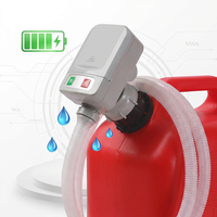 Bomba de Transferencia de Combustible Eléctrica Portátil Autocebante TOUKOO FTP001-02, 3V DC, Manguera de Plástico de 6 pies, 2.4 Galones/Min, para Servicio de Gasolina y Aceite