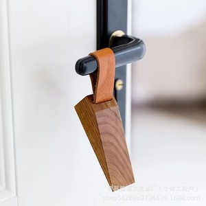 Butée de porte créative Yuyuan en bois massif, style nordique, anti-collision, coupe-vent, pour usage domestique - Product Image 4