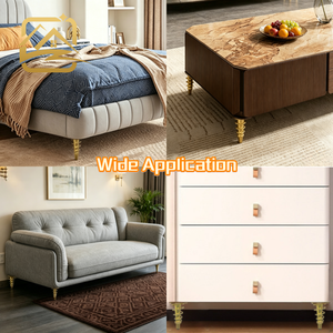 Wholesale Factory Suppliers Solid Slant Iron <b>Leg</b> With Wire 15Cm Golden Furniture <b>Legs</b> Metal For <b>Sofa</b> Modern - Product Image 4