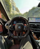 Volant en fibre de carbone personnalisé compatible avec BMW F30 F32 F10 F20 F25 X3 F80 M3 F82 M4, amélioration de l'intérieur