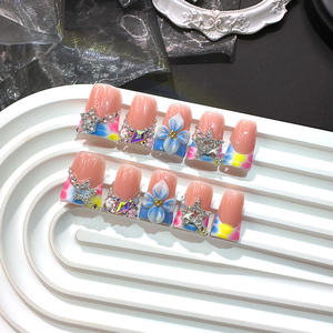 Uñas Postizas <span class=keywords><strong>de</strong></span> Última Moda, Color Duckbill, <span class=keywords><strong>de</strong></span> la Mejor Calidad, Hechas a Mano, para Chicas - Product Image 1