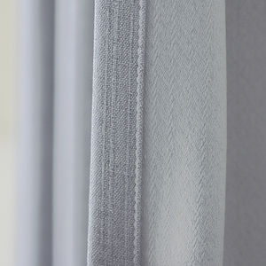 Nuevo producto tejido 100% poliéster color sólido moderno de lujo <span class=keywords><strong>2</strong></span> piezas cortinas - Product Image 4