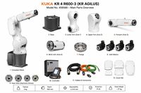 Robot Industrial KUKA KR 4 R600-3 KR AGILUS con Carga Útil de 4 kg, Alcance de 600 mm y 6 Ejes