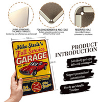 Letrero Metálico Vintage Personalizado para Servicio Automotriz, Arte de Pared, Placa Metálica Retro Decorativa, Póster para Garaje, Bar, Cueva del Hombre, Hogar, MOQ Pequeño