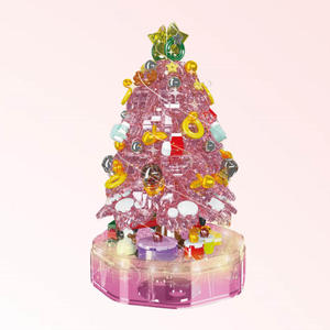 10072-177 Corona Navideña con Mariquita de Siete Puntos, Caja de Música con Luz, Juguete de Construcción para Niños, Plástico ABS - Product Image 4