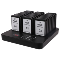 Nouveau 24 pagers restaurant système d'appel sans fil table appel flash vibrer pager caboteur pour café église service alimentaire