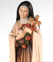 Statue en résine de Sainte Thérèse de la Petite Fleur de Jésus, Sainte Thérèse, sainte catholique