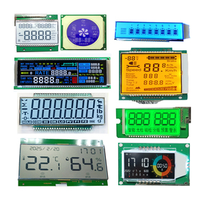 Módulo de Pantalla LCD Monocromática de 7 Segmentos, HTN Transmisivo Negativo, Tamaño Personalizado, Retroiluminación Roja/Azul/Amarilla, Conector de Pines JDL0418J0 - Product Image 4