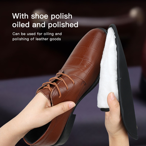 Portable professionnel brillant tissu tissé chaussures serviettes de nettoyage pliant chaussure poussière gants de nettoyage - Product Image 2