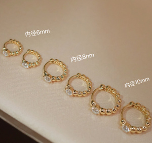 Pendientes de Perlas con Diamantes Cultivados en Laboratorio DE VVS de Oro Real de 18K, Joyería Fina Au750, Gran Venta de Xinfly - Product Image 2