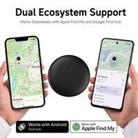 Traceur intelligent pour iOS et Android : Localisateur de porte-monnaie, de portefeuille et pour personnes âgées, avec fonction de suivi et design anti-poussière