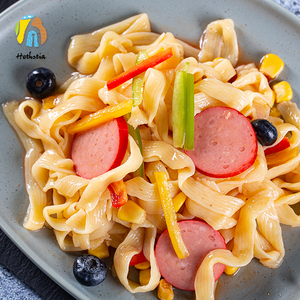 Nouilles d'adhésion à la sauce épaisse Shirataki Keto Friendly Forme de tagliatelle de <span class=keywords><strong>konjac</strong></span> végétalienne instantanée sans gluten avec saveur d'avoine - Product Image 2
