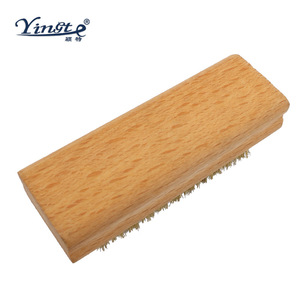 Yinste <b>Cleaning</b> <b>Brush</b> Solid Wood Metal Wire Stiff Bristle Portable Household Use - Product Image 5