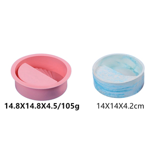 3D facile funzionamento a buon mercato medio elaborato pedone Plaza forma di cilindro stampo <span class=keywords><strong>in</strong></span> Silicone per vaso <span class=keywords><strong>in</strong></span> resina di cemento - Product Image 2
