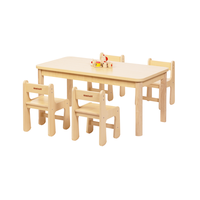 Ensemble de meubles modernes Montessori pour enfants, idéal pour les garderies et les écoles maternelles - Bureaux, chaises et rangements en bois écologiques pour supermarchés