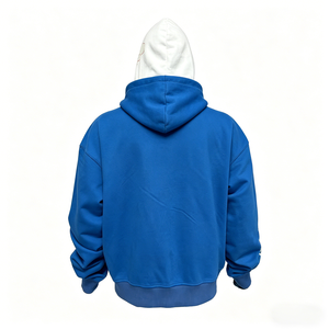 Wholesale Custom Eco-Friendly Autumn Hooded Zip-up Hoodie&Sweatshirts Men 100% Cotton <b>Blend</b> Personalized Design - Product Image 2
