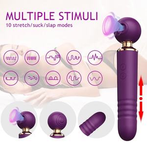Groothandel 10 Frequentie Telescoping Handheld Elektrische Persoonlijke Stimulator Dubbele Stimulatie <span class=keywords><strong>Sextoy</strong></span> Voor Vrouwen - Product Image 4
